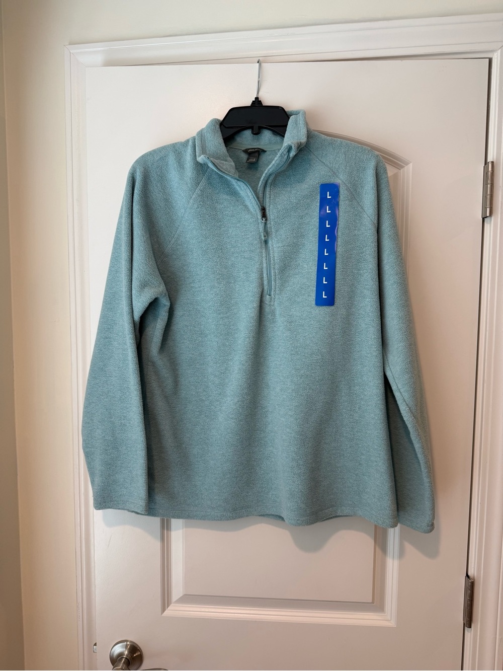 Eddie Bauer NWT Light Blue Women’s Half-Zip Fleece Pullover
